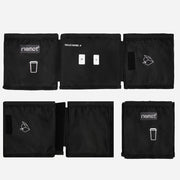 riemot Luggage Travel Cup Holder Perfect Gifts for Frequent Travelers(Black)-Upgraded embroidered LOGO