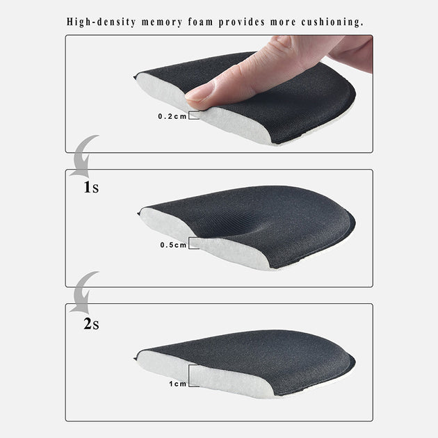 riemot Men's Memory Foam Insoles Black Innersoles for Running Shoes Wo