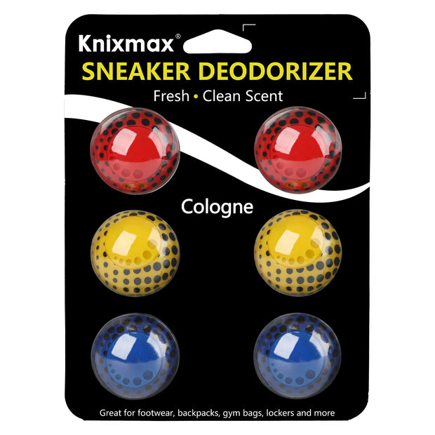 Knixmax Sneaker Deodorizer Shoe Freshener Balls, Gym Bags Lockers Car Air Fresheners, Boot Deodorant Balls Odor Eater Shoe Deodorizers