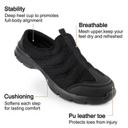 Slip-On Mules | Lightweight Breathable Walking Shoes | Open Back Sneakers &amp; House Slippers | Comfortable Closed-Toe Clogs | Indoor/Outdoor Casual Shose