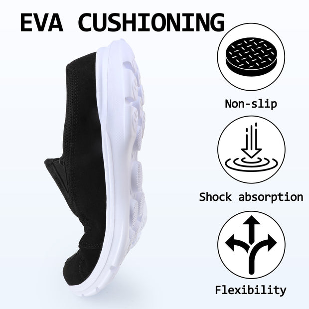 riemot Mules for Men Women Slip On Shoes Casual Open Back Loafers Indoor Outdoor House Slippers Comfort Closed Toe Clogs Lightweight Sneakers Non Slip Walking Shoe