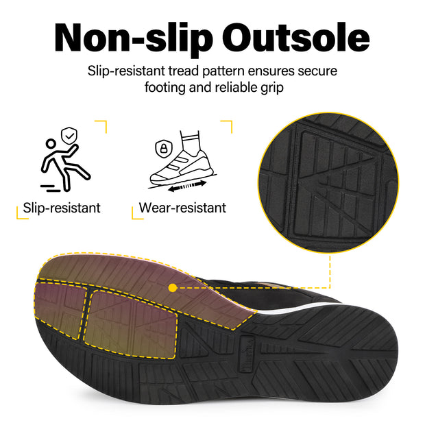 Wide Width Walking Sneakers for Men – Diabetic Orthopedic Shoes with Adjustable Hook &amp; Loop – Non-Slip Comfort for Edema, Swollen Feet, Neuropathy – Lightweight Casual Shoe