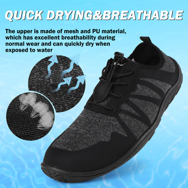 riemot Water Shoes Quick Drying Sports Aqua Lightweight Non-Slip Breathable Shoes for Outdoor Workout Athletic Swim Beach Barefoot for Men Women