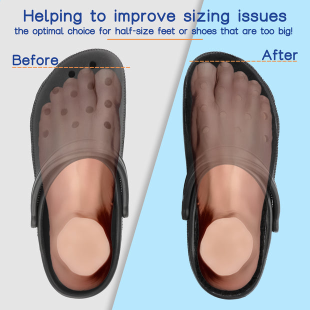 2 Pairs Warm Cozy Lamb Wool Inserts for Crocs Clogs Flat Sheepskin Insoles for Women Men Replacement Garden Shoes Liners Fleece Fur Slipper Shoe Soles