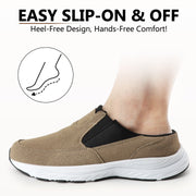 riemot Mules for Men Slip On Shoes Casual Open Back Loafers Indoor Outdoor House Slippers Comfort Closed Toe Clogs