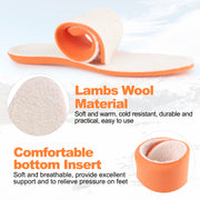 riemot Lamb's Wool Insoles,Fall and Winter Warm Shoe Inserts for Sneakers,Work Shoes,Hiking Shoes,Breathable and Comfortable Replaceable Sole Insoles for Women/Men