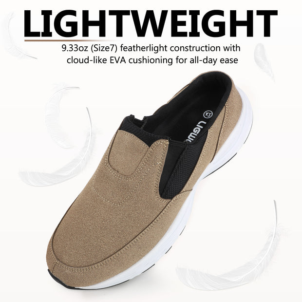 riemot Mules for Men Slip On Shoes Casual Open Back Loafers Indoor Outdoor House Slippers Comfort Closed Toe Clogs