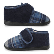 riemot Mens Slippers Diabetic Swollen Feet Edema Arthritis House Warm Winter Slippers,Adjustable Wide Non-slip Comfortable Soft Indoor Outdoor Memory Foam Insoles Low Top Fluff Boots Shoes