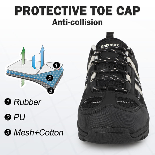 Knixmax Womens Hiking Shoes Lightweight Non-Slip Climbing Trekking Sneakers for Woman Camping Backpacking Shoe Summer Hiker Shoes