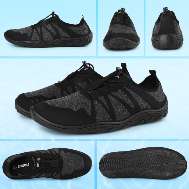 riemot Water Shoes Quick Drying Sports Aqua Lightweight Non-Slip Breathable Shoes for Outdoor Workout Athletic Swim Beach Barefoot for Men Women