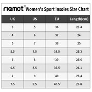 Riemot Women Men's PU Foam Shoe Insoles Comfort Sport Inserts Replacement Arch Support Cushioning Innersoles Fit in Shoes Boots