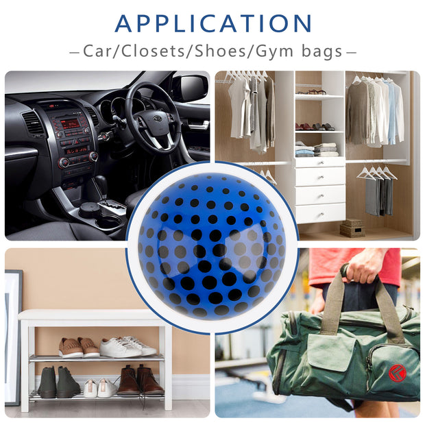 Knixmax Sneaker Deodorizer Shoe Freshener Balls, Gym Bags Lockers Car Air Fresheners, Boot Deodorant Balls