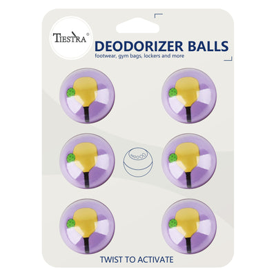 Shoe Deodorizer Balls (6 Pack) – Odor Eaters for Sneaker | Long-Lasting Odor Eliminator Air Freshener for Closet, Locker, Gym Bag, Drawer & Small Spaces