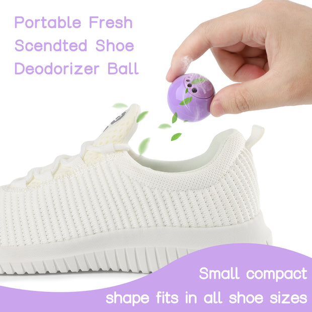 Shoe Deodorizer Balls (6 Pack) – Odor Eaters for Sneaker | Long-Lasting Odor Eliminator Air Freshener for Closet, Locker, Gym Bag, Drawer & Small Spaces