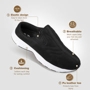 Men's Slip-On Mules | Indoor/Outdoor All Seasons Wide Slippers | Open Back Sneakers & House Shoes | Comfortable Closed-Toe Garden Clogs | Lightweight Breathable Walking Casual Loafers