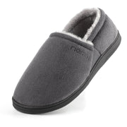 riemot Mens Womens Moccasin Slippers Winter Soft Memory Foam House Shoes Warm Slip on Microsuede Slippers Indoor Outdoor