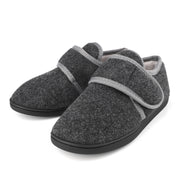 cMens Terry Cloth Slippers Breathable House Shoes Winter Warm  Memory Foam Diabetic Edema Swollen Comfortable Adjustable Slipper