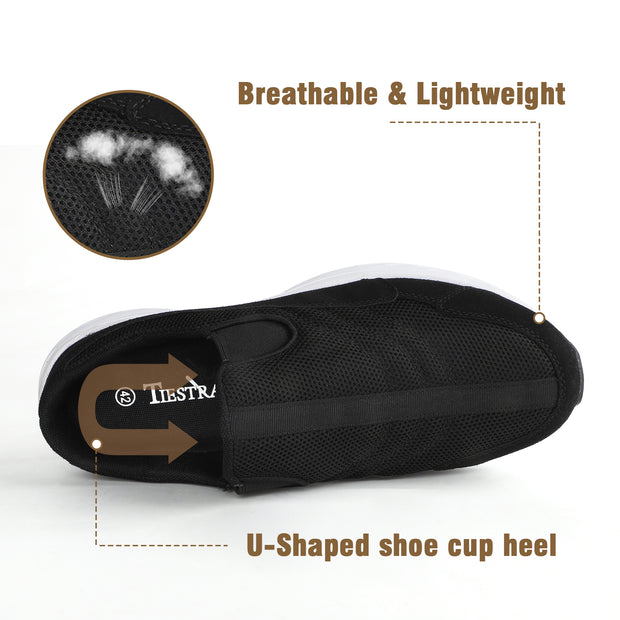 Men's Slip-On Mules | Indoor/Outdoor All Seasons Wide Slippers | Open Back Sneakers & House Shoes | Comfortable Closed-Toe Garden Clogs | Lightweight Breathable Walking Casual Loafers