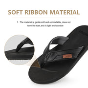 riemot Men's Flip Flops Lightweight Soft Comfortable Quick-Dry Thong Sandals with Arch Support Indoor and Outdoor Non-Slip Slip on Slippers for Beach