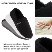 riemot Mens Womens Moccasin Slippers Winter Soft Memory Foam House Shoes Warm Slip on Microsuede Slippers Indoor Outdoor