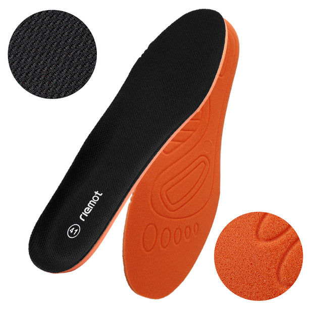 riemot Men/Women Soft and Comfortable Memory Foam Insoles,Replacement Shoe Inserts for Sports Shoes,Walking Shoes,Cushioning Insole,Breathable Sole Inserts