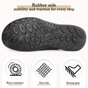 Mens Napa Leather Slides Sandals Soft Cushion Dress Sandals with Memory Foam Footbed Comfortable & Lightweight Summer Beach Indoor & Outdoor Slip On Casual Footwear