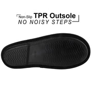 riemot Mens Memory Foam Slippers, Warm Fluffy House Shoes & Cushioned Home Shoe Without Fur, Comfortable Anti Slip Indoor Bedroom Travel Slipper