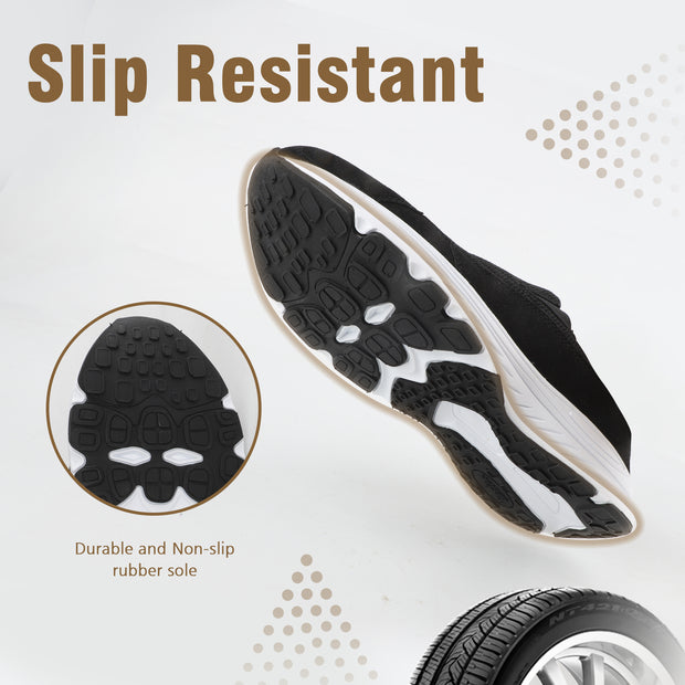 Men's Slip-On Mules | Indoor/Outdoor All Seasons Wide Slippers | Open Back Sneakers & House Shoes | Comfortable Closed-Toe Garden Clogs | Lightweight Breathable Walking Casual Loafers