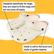 riemot 2 Pairs Memory Foam Insoles for Crocs Clogs Garden Shoes,Wide Thin Replacement Shoe Inserts for Nurse Shoes