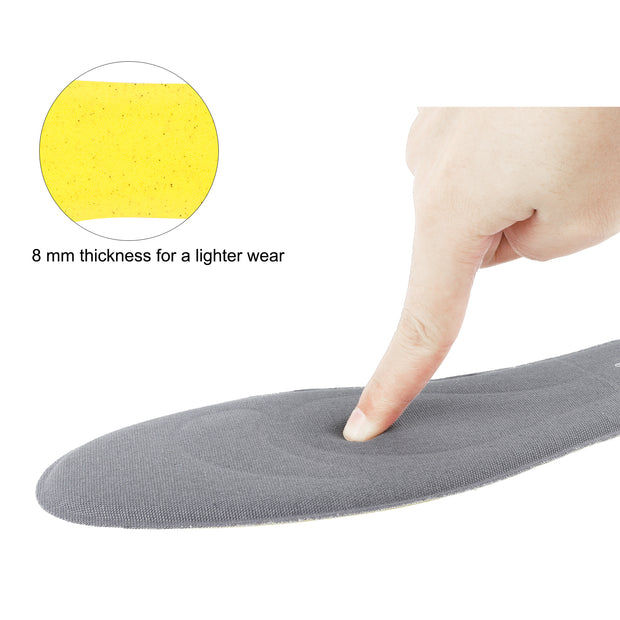 riemot 2 Pairs Memory Foam Insoles for Women Replacement Shoe Inserts for Work Boot,Sneaker,Comfort Cushion Shoe Insoles,Breathable Inner Soles Shock Absorbing for Foot Pain Relief
