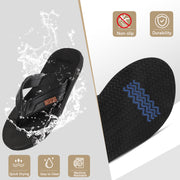 riemot Men's Flip Flops Lightweight Soft Comfortable Quick-Dry Thong Sandals with Arch Support Indoor and Outdoor Non-Slip Slip on Slippers for Beach