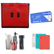 riemot Luggage Travel Cup Holder Free Hand Drink Carrier - Hold Two Coffee Mugs No Spill - Fits Roll on Suitcase Handles