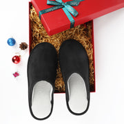 riemot Mens Memory Foam Slippers, Warm Fluffy House Shoes & Cushioned Home Shoe Without Fur, Comfortable Anti Slip Indoor Bedroom Travel Slipper