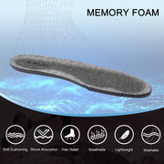 Thick Merino Wool Insoles for Women Fur Fleece Shoes Inserts Memory Foam Cushion Comfort Warm Sheepskin Insoles