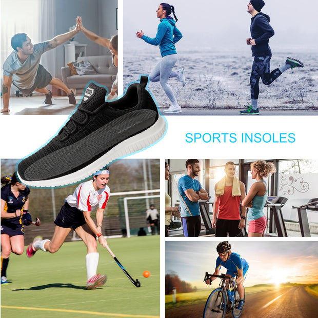 riemot Men's Shoe Insoles Breathable Honeycomb Sport Shoe Insoles Cushioning Shoe Inserts Replacement Innersoles for Water Shoes Sneakers Work Shoes