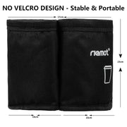 riemot Luggage Travel Cup Holder Free Hand Drink Carrier - Hold Two Coffee Mugs No Spill - Fits Roll on Suitcase Handles