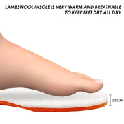 Warm Wool Insoles for Women Cushion Thermal Winter Inserts for Boots Shoes Replacement Soft Lambswool Inner Sole Comfort Sheepskin Fleece Liners