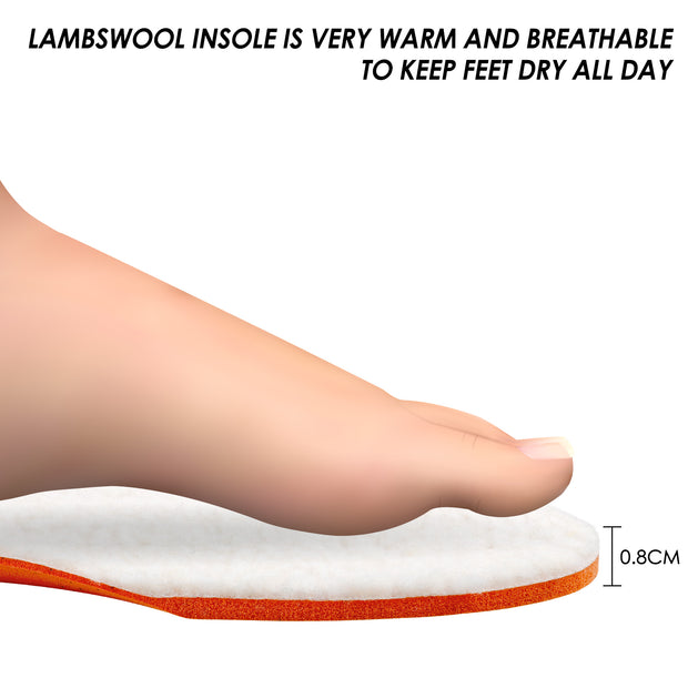 Warm Wool Insoles for Women Cushion Thermal Winter Inserts for Boots Shoes Replacement Soft Lambswool Inner Sole Comfort Sheepskin Fleece Liners