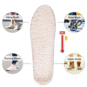 Warm Wool Insoles for Women Cushion Thermal Winter Inserts for Boots Shoes Replacement Soft Lambswool Inner Sole Comfort Sheepskin Fleece Liners