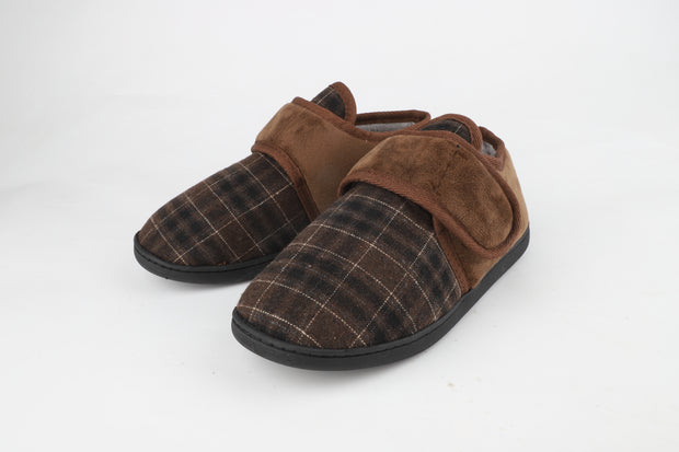 cMens Terry Cloth Slippers Breathable House Shoes Winter Warm  Memory Foam Diabetic Edema Swollen Comfortable Adjustable Slipper