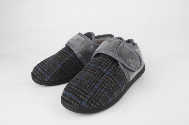 cMens Terry Cloth Slippers Breathable House Shoes Winter Warm  Memory Foam Diabetic Edema Swollen Comfortable Adjustable Slipper