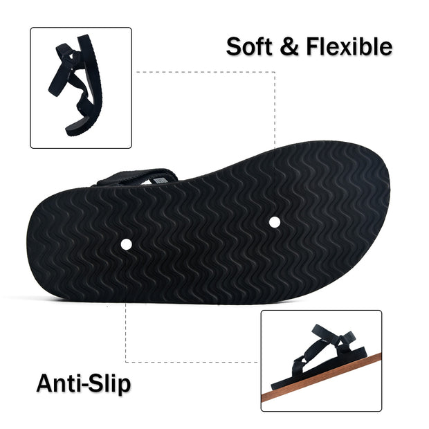 riemot Women's Men's Sport Hiking Sandals with Arch Support Adjustable Quick Dry Beach Water Sandal Open Toe Outdoor