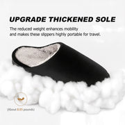 riemot Mens Furry House Slippers Memory Foam Bedroom Shoes Cushioned Lightweight Home Shoe with Thicken Sole Indoor Outdoor Travel Slipper