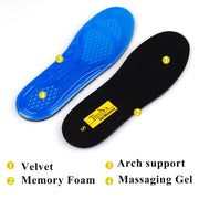 Cushion Gel Shoe Inserts for Men Providing Shock Absorption for Feet Relief, Comfort Memory Foam Sport Running Insoles,Arch Support Innersoles for Work Boot
