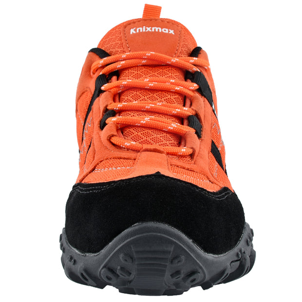 Knixmax Women's Hiking Shoes Climbing Trekking Sneakers Outdoor Trainers Orange