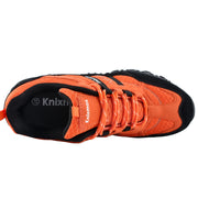 Knixmax Women's Hiking Shoes Climbing Trekking Sneakers Outdoor Trainers Orange
