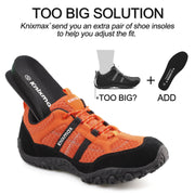 Knixmax Women's Hiking Shoes Climbing Trekking Sneakers Outdoor Trainers Orange