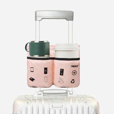 riemot Luggage Travel Cup iPad Tablet Holder - Gifts for Flight Attendants Travelers Accessories Pink