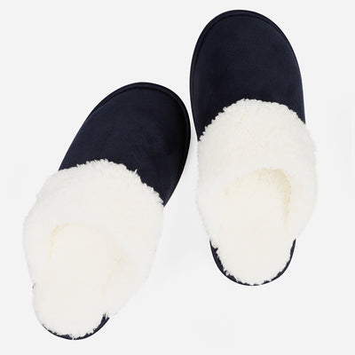 riemot Women's Furry Warm Slippers (Navy)