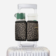 riemot Luggage Travel Cup Caddy Perfect Gifts for Frequent Travelers(Leopard)